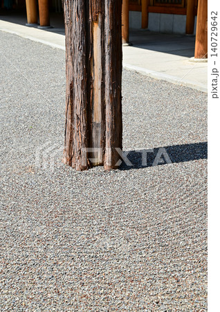 Close-up of the tree truck in the Japanese Garden floor. Zen Garden. Zen like. Nature and travel concept. Close-up of the tree truck in the Japanese Garden floor. Zen Garden. Zen like. Nature and travel concept. 140729642