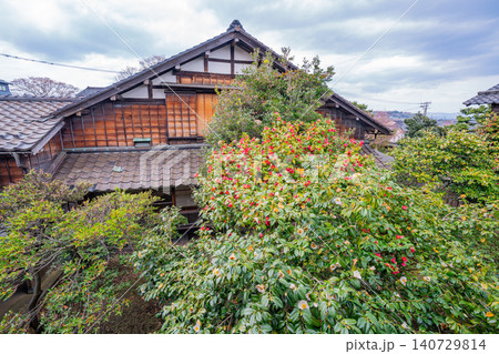 【富山県】高岡市伏木北前船資料館 中庭の眺め 【富山県】高岡市伏木北前船資料館 中庭の眺め 140729814