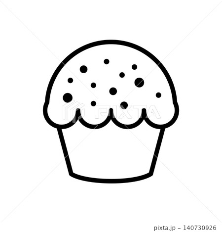 cupcake icon vector design template cupcake icon vector design template 140730926