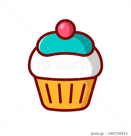cupcake icon vector design template 140730931