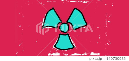 Green Radiation Hazard Warning Symbol for Safety Posters Green Radiation Hazard Warning Symbol for Safety Posters 140730983