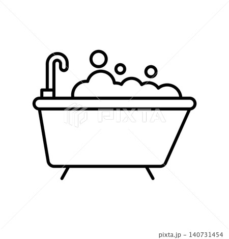 Bathtub icon vector design templates simple and modern concept Bathtub icon vector design templates simple and modern concept 140731454