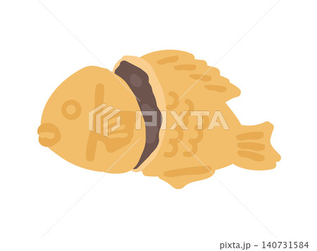たい焼き(あんこ) イラスト たい焼き(あんこ) イラスト 140731584