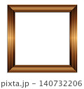 Square wooden frame mockup brown gold gradient 140732206