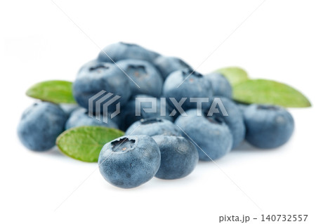 Fresh blueberries on white background Fresh blueberries on white background 140732557
