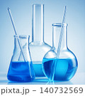 Laboratory equipment beakers and flask 140732569
