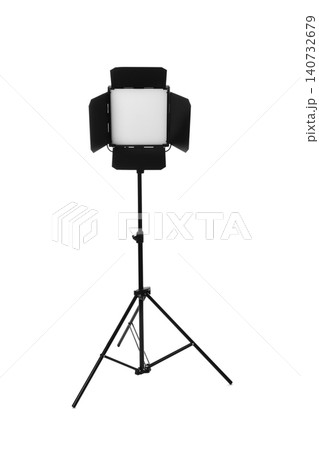 Professional lighting equipment for video production isolated on white Professional lighting equipment for video production isolated on white 140732679