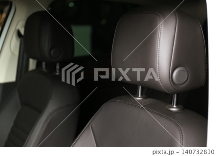 Modern car interior with comfortable leather seats Modern car interior with comfortable leather seats 140732810