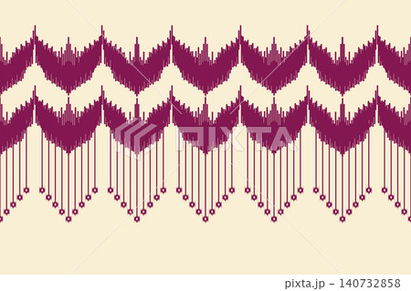 Seamless ikat oriental design pattern. ikat geometric ethnic pattern. ikat pattern design for clothing, textile, wrapping, background, wallpaper, carpet, embroidery, print, vector, illustration design Seamless ikat oriental design pattern. ikat geometric ethnic pattern. ikat pattern design for clothing, textile, wrapping, background, wallpaper, carpet, embroidery, print, vector, illustration design 140732858