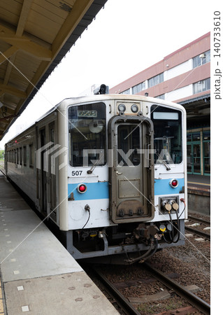 北海道、釧路駅に停車中の花咲線車両 140733610