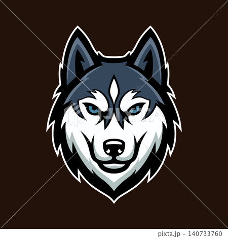husky mascot logo illustration vector design template simple and modern style husky mascot logo illustration vector design template simple and modern style 140733760