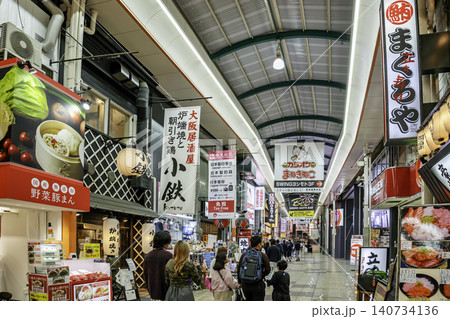 大阪夜景 難波 なんば南海通 大阪府大阪市 大阪夜景 難波 なんば南海通 大阪府大阪市 140734136