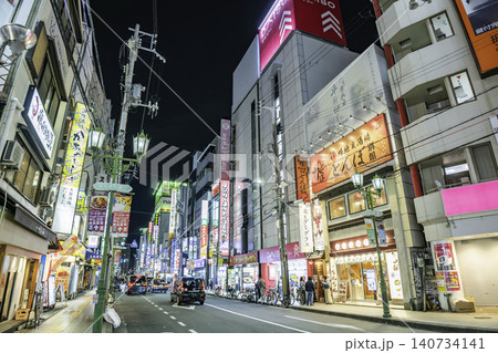 大阪夜景 難波 なんさん通り 大阪府大阪市 大阪夜景 難波 なんさん通り 大阪府大阪市 140734141