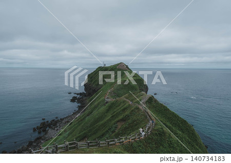 [積丹半島]北海道の大自然を堪能できる神威岬の風景 140734183