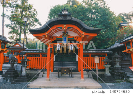 [伏見稲荷大社]京都を代表する歴史的な寺社仏閣の風景 140734680