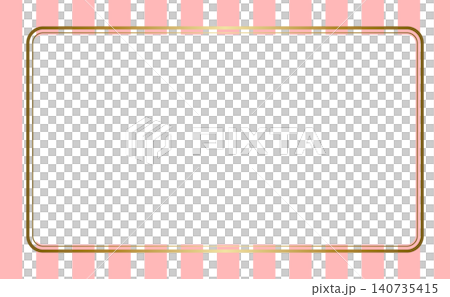 Red vertical stripes × gold frame: An elegant and stylish decorative frame (transparent background) Red vertical stripes × gold frame: An elegant and stylish decorative frame (transparent background) 140735415