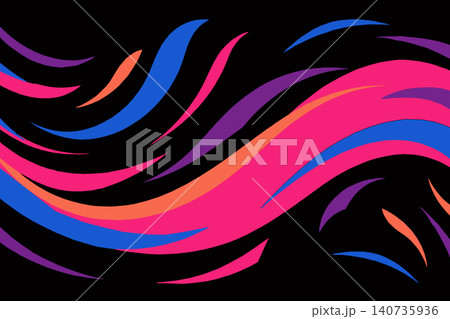 set of abstract colorful waves set of abstract colorful waves 140735936
