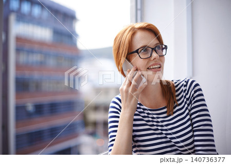 Glasses, phone call and woman at window in office for networking, connection or discussion. Communication, smile and creative professional on smartphone for consulting, online chat or business advice Glasses, phone call and woman at window in office for networking, connection or discussion. Communication, smile and creative professional on smartphone for consulting, online chat or business advice 140736377
