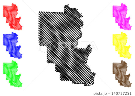 Marinette County, State of Wisconsin (U.S. county, United States of America, US) map vector illustration, scribble sketch Marinette map Marinette County, State of Wisconsin (U.S. county, United States of America, US) map vector illustration, scribble sketch Marinette map 140737251