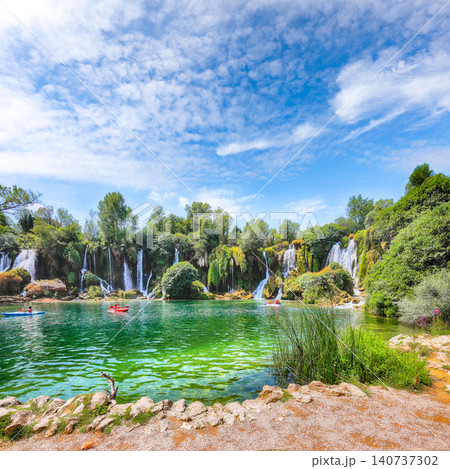 Remarkable Kravice waterfalls in the National Park of Bosnia and Herzegovina. Remarkable Kravice waterfalls in the National Park of Bosnia and Herzegovina. 140737302