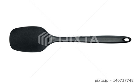 kitchen spatula silicone black on white background kitchen spatula silicone black on white background 140737749