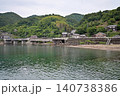 海から見渡す下灘駅 140738386
