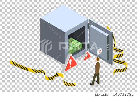 3D Isometric Flat Illustration of Emergency Fund, Funds Reserved For Unexpected Expenses 3D Isometric Flat Illustration of Emergency Fund, Funds Reserved For Unexpected Expenses 140738786