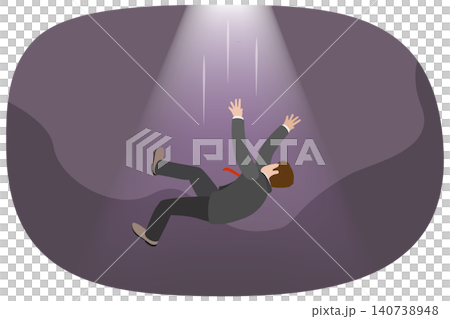 3D Isometric Flat Illustration of Abyss, Navigating Uncertainties And Pitfalls In Professional Journey 3D Isometric Flat Illustration of Abyss, Navigating Uncertainties And Pitfalls In Professional Journey 140738948