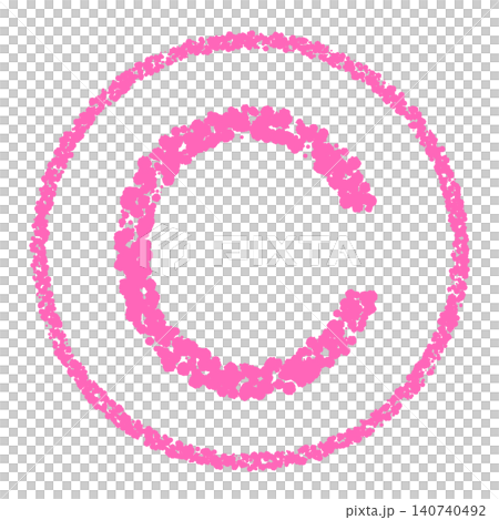 Crayon-style hand-drawn stamp-style icon: Coin (C) Crayon-style hand-drawn stamp-style icon: Coin (C) 140740492
