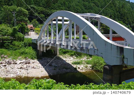 安芸大田町出合橋の景色 安芸大田町出合橋の景色 140740679