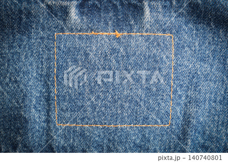 seam of blue denim texture background, jean fashion style seam of blue denim texture background, jean fashion style 140740801