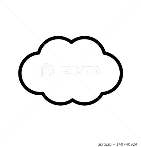 雲アイコン ベクター 140740924