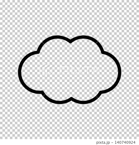 雲アイコン ベクター 140740924