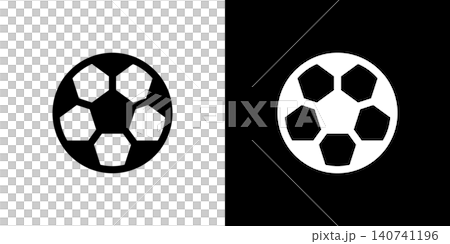 サッカーのアイコン サッカーボール フットサル サッカーのアイコン サッカーボール フットサル 140741196