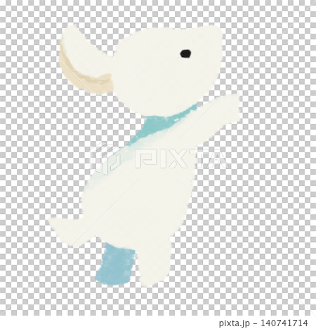 子羊の手描きカラーデフォルメイラスト 子羊の手描きカラーデフォルメイラスト 140741714