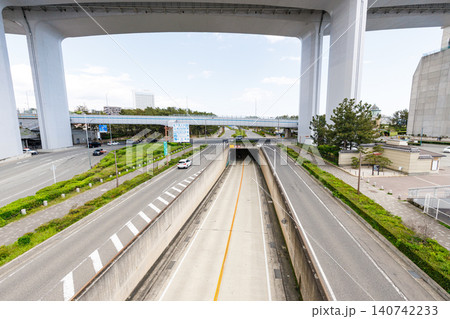 舞子駅周辺から見た国道2号線 舞子駅周辺から見た国道2号線 140742233