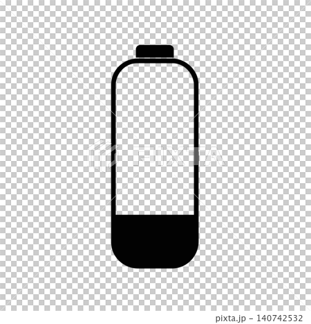 Battery level 25 percent icon vector Battery level 25 percent icon vector 140742532