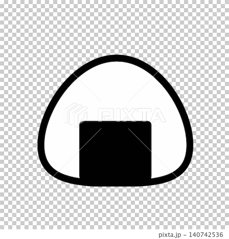 おにぎりアイコン ベクター 140742536