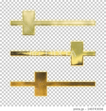 金色滑桿圖標,帶透明通道 金色滑桿圖標,帶透明通道 140743036