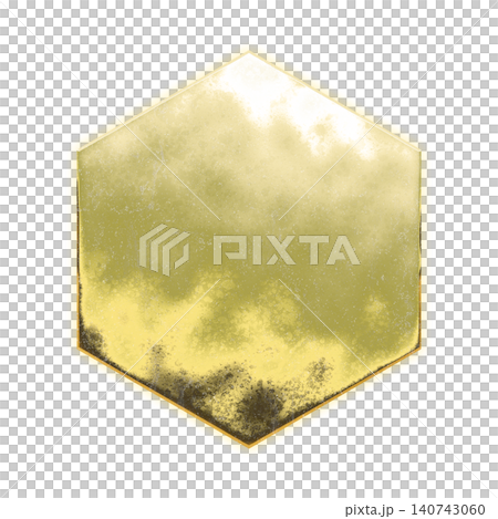 Golden hexagon, alpha channel Golden hexagon, alpha channel 140743060