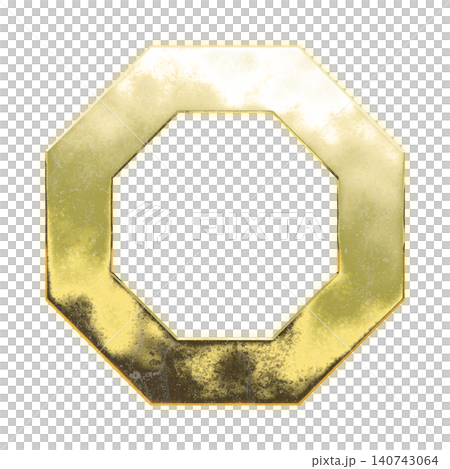 Golden octagon (outline), alpha channel Golden octagon (outline), alpha channel 140743064