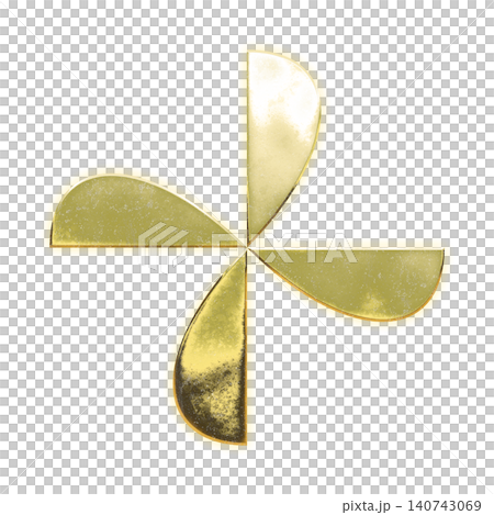 Golden Windmill, Alpha Channel Golden Windmill, Alpha Channel 140743069