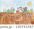 にゃんこのおいもほり 140743287