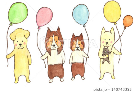 わんことふうせん わんことふうせん 140743353