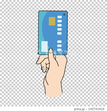 Right hand inserting the card Right hand inserting the card 140743420