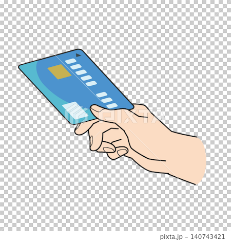 Right hand inserting the card Right hand inserting the card 140743421