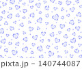 ハートのヒョウ柄の背景イラスト 140744087