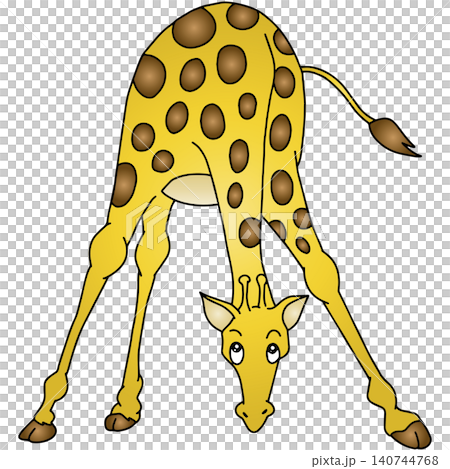 手書き動物イラスト☆キリン君 手書き動物イラスト☆キリン君 140744768