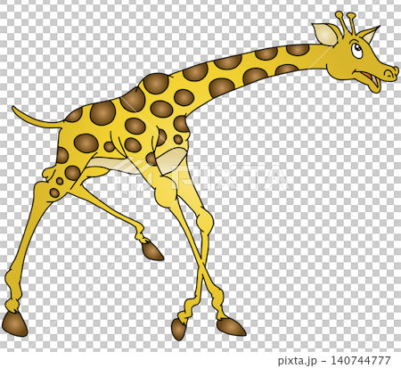 手書き動物イラスト☆キリン君 140744777