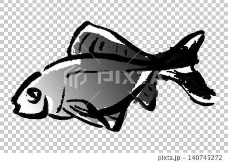 一幅手繪風格的金魚插圖。 一幅手繪風格的金魚插圖。 140745272